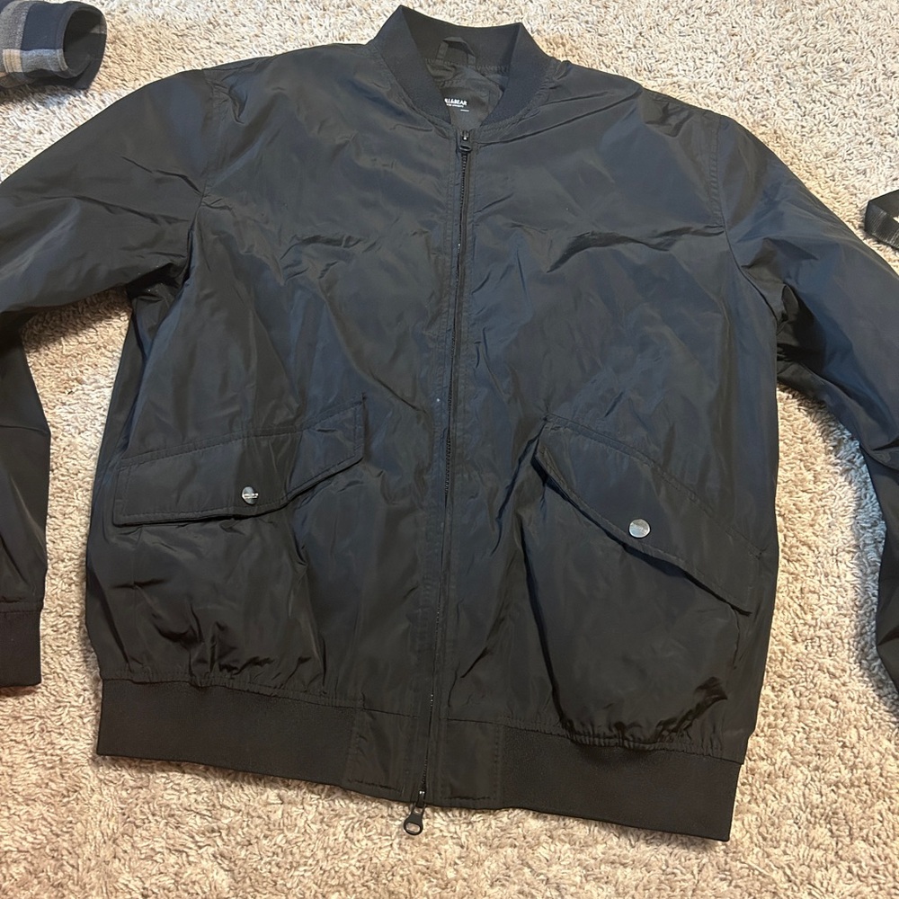 Pull&Bear Black Bomber Jacket